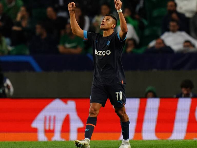Con gol de Alexis Sánchez, Olympique Marsella derrota nuevamente al Sporting Lisboa en la Champions League