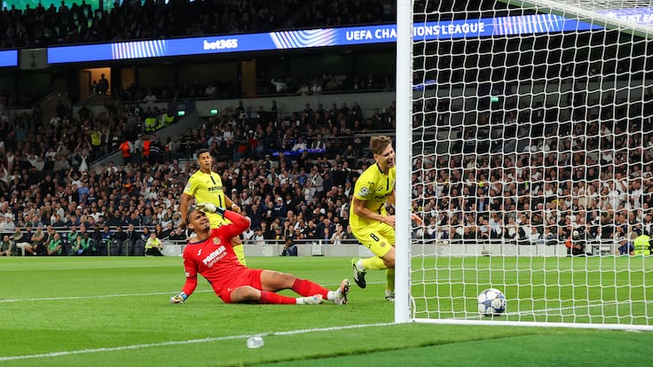 ¡De no creer! Arquero del Villarreal comete insólito error ante Tottenham en su debut de Champions League