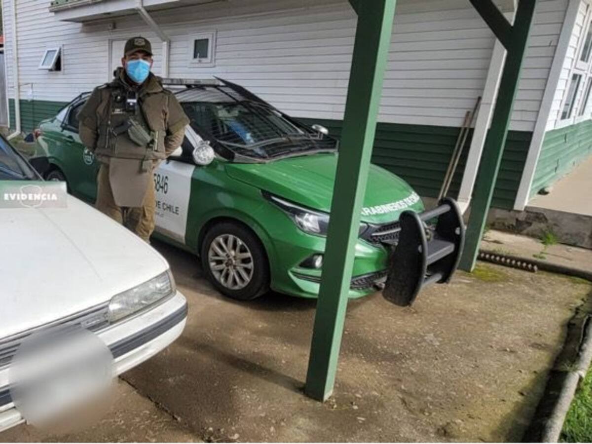 Detienen a pareja que circulaba con auto robado y medio kilo de drogas en Collipulli