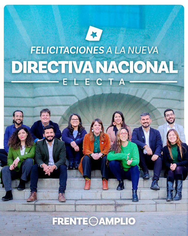 Frente Amplio define nueva directiva nacional tras fusión de partidos
