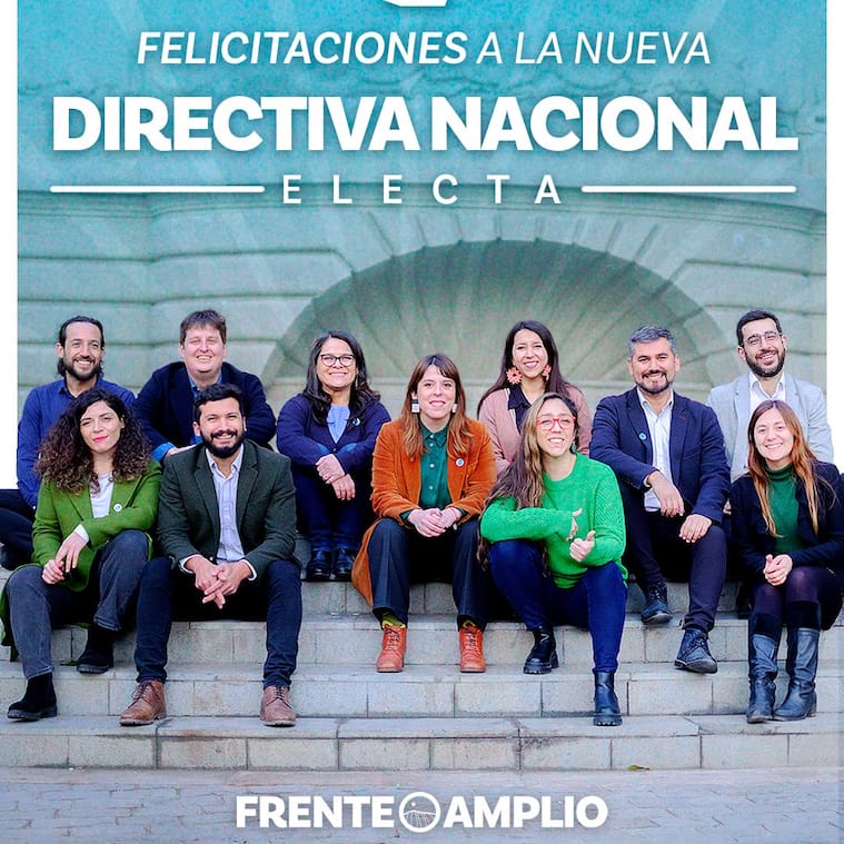 Frente Amplio define nueva directiva nacional tras fusión de partidos