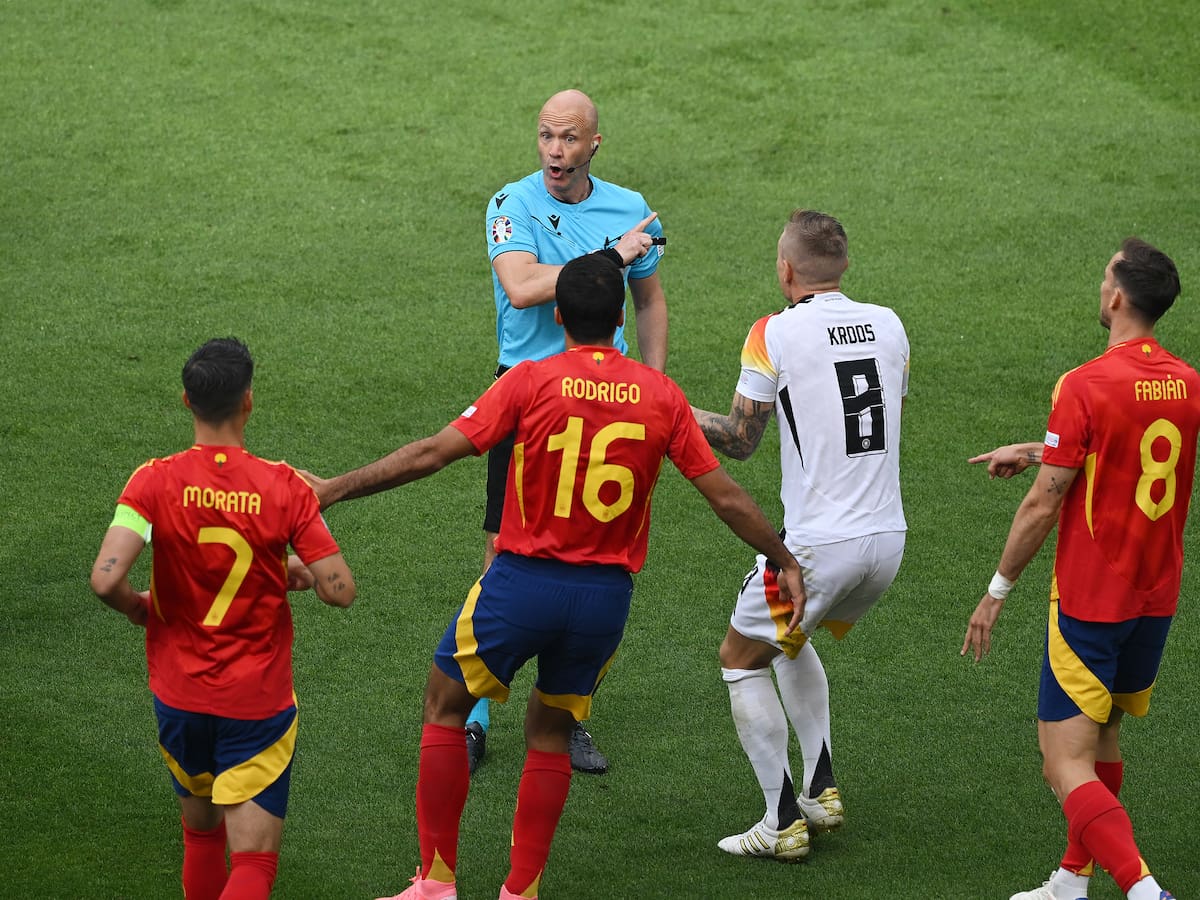 UEFA borra de la Eurocopa al árbitro del partido entre Alemania y España tras cuestionado desempeño