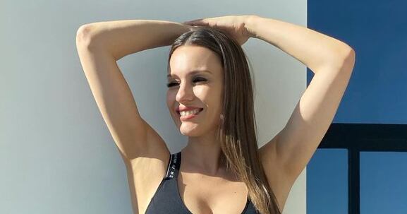 Pampita y su camina a Luján
