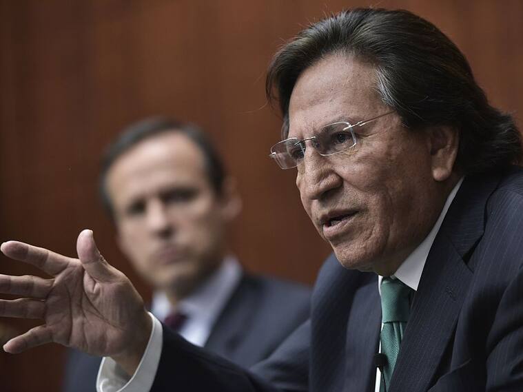 El expresidente del Perú, Alejandro Toledo, en un foro de debate