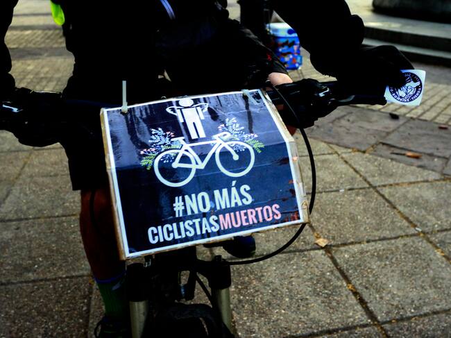 Cicletada «No más ciclistas muertos”. Foto: Agencia Uno