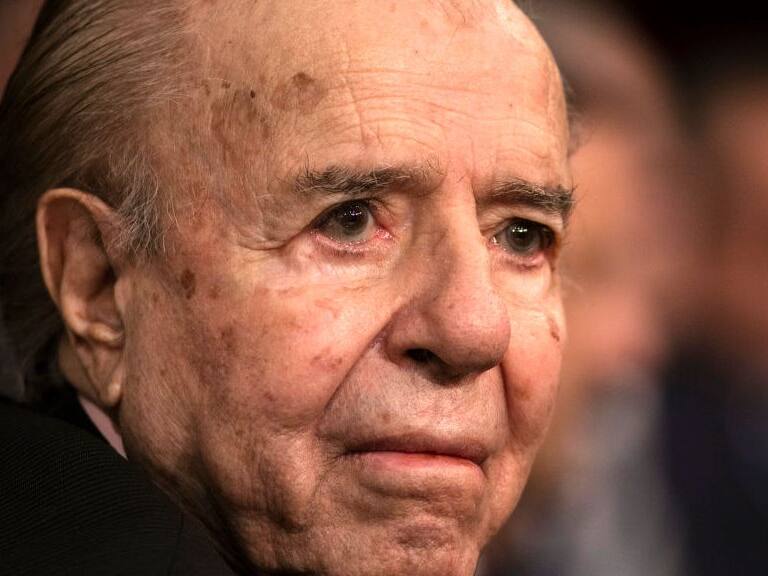 BUENOS AIRES, ARGENTINA - MARCH 01: Former President Carlos Menem looks on during the opening session of the 138th period of the Argentine Congress on March 01, 2020 in Buenos Aires, Argentina. (Photo by Ricardo Ceppi/Getty Images)