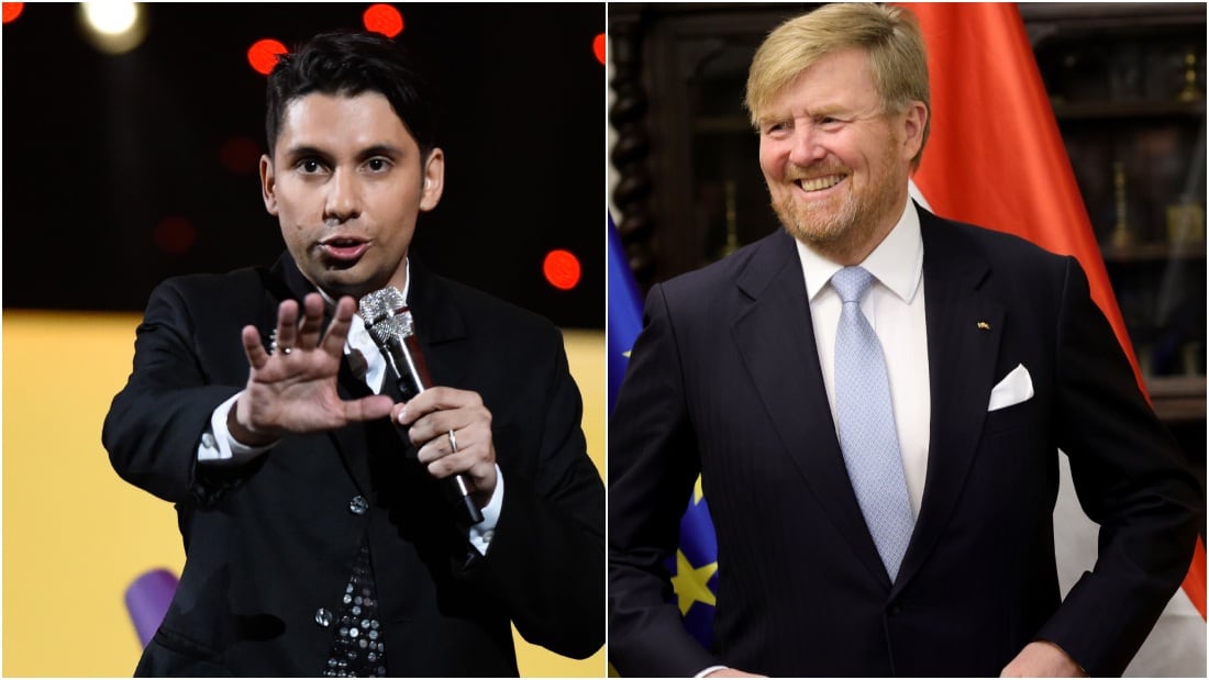 Fabrizio Copano y rey de Países Bajos