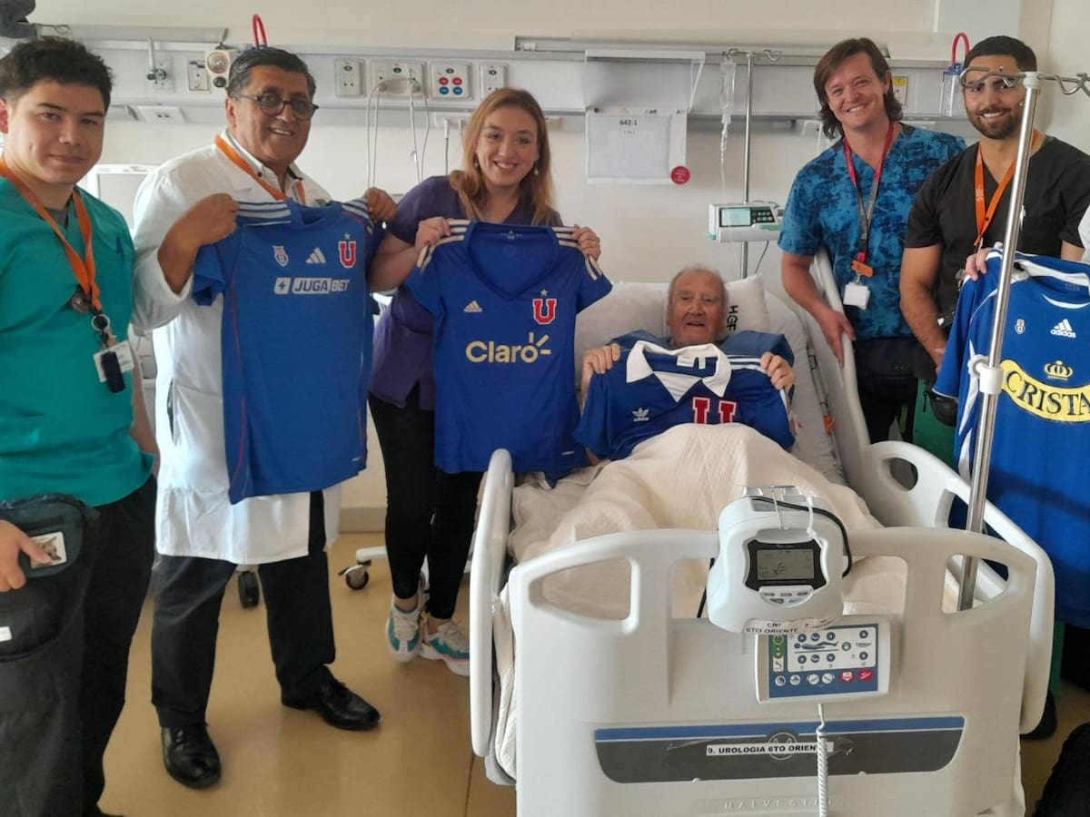 Sergio Navarro, capitán de la Selección Chilena en 1962, se recupera de una fractura de cadera en hospital Dr. Gustavo Fricke