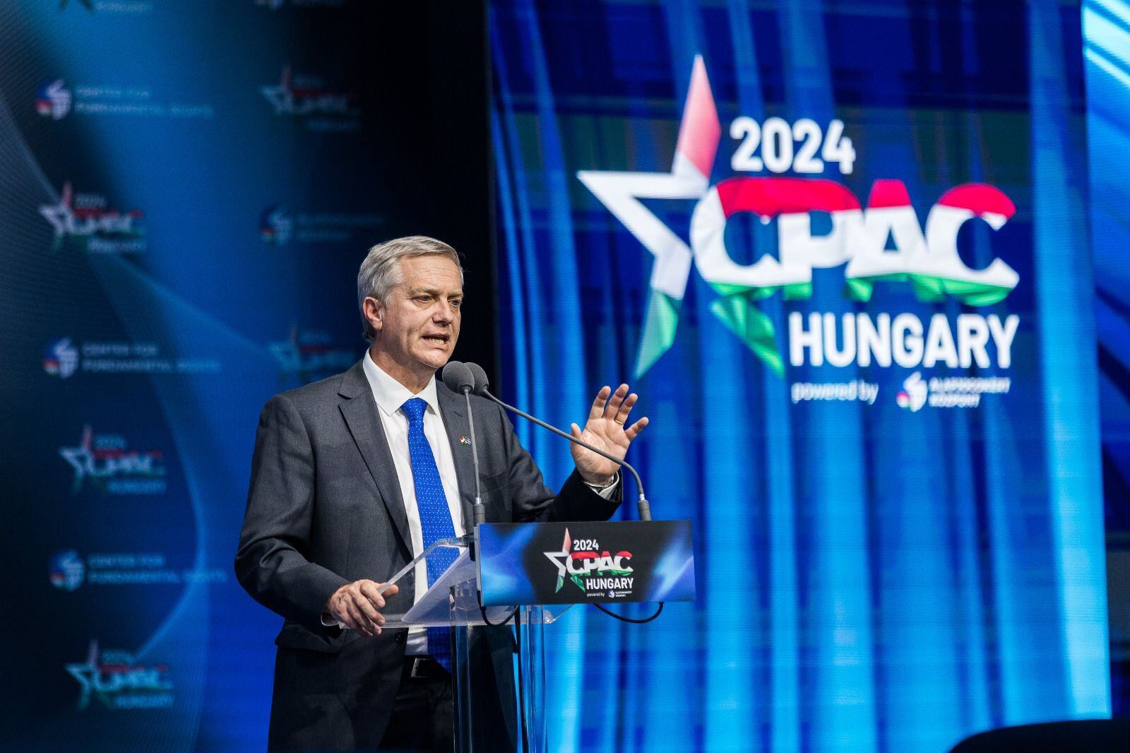 José Antonio Kast en CPAC, Hungría.