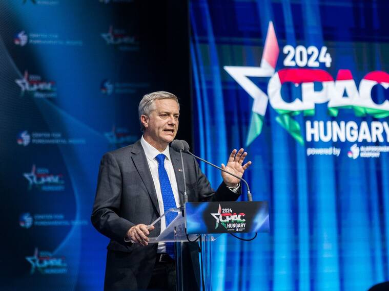 José Antonio Kast en CPAC, Hungría.
