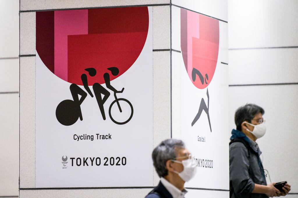 Publicidad de los JJOO 2020 en las calles de Tokio