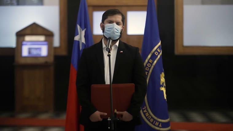 10 de enero de 2022/SANTIAGO El Tribunal Calificador de Elecciones proclama al Presidente electo, Gabriel Boric Font.
FOTO :CRISTOBAL ESCOBAR /AGENCIAUNO