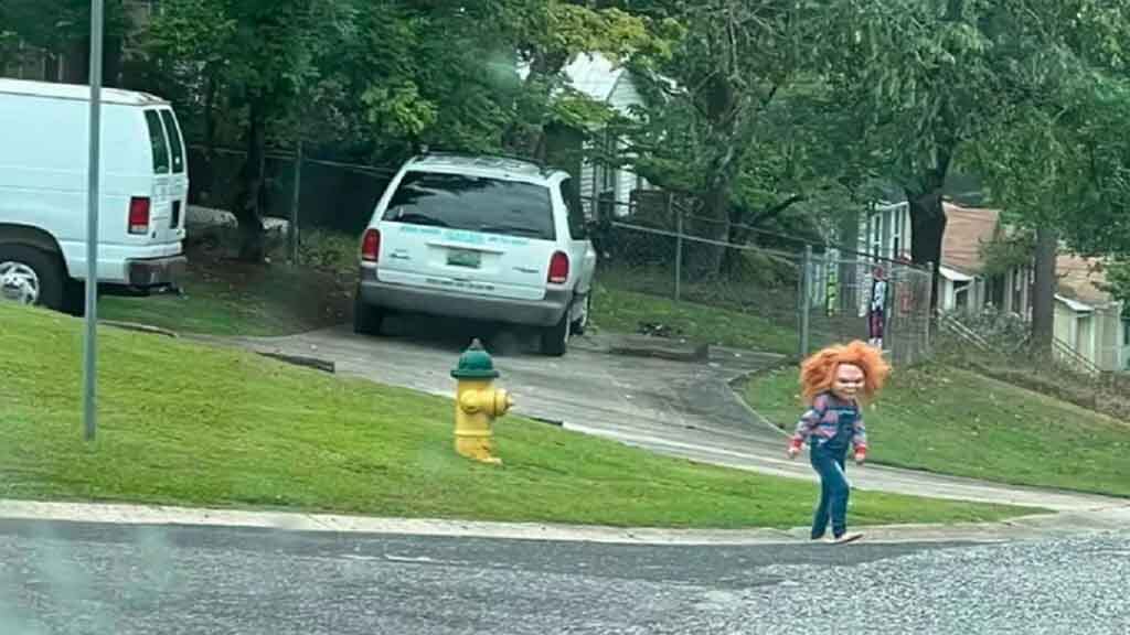 Niño disfrazado de Chucky