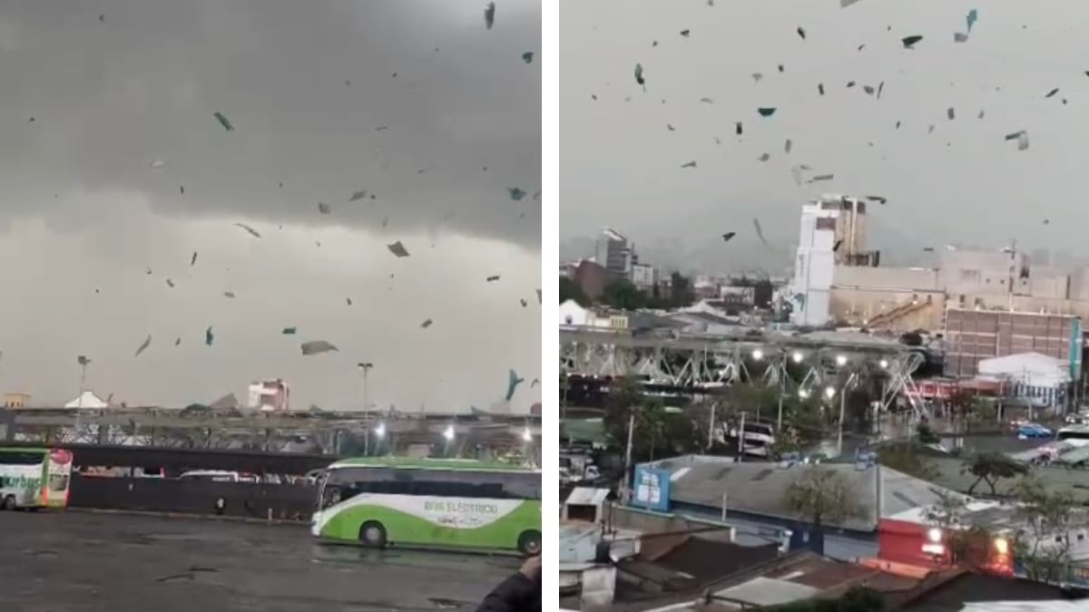 “Tornado categoría EF0”: confirman fenómeno que arrancó el techo del Terminal Sur en la RM