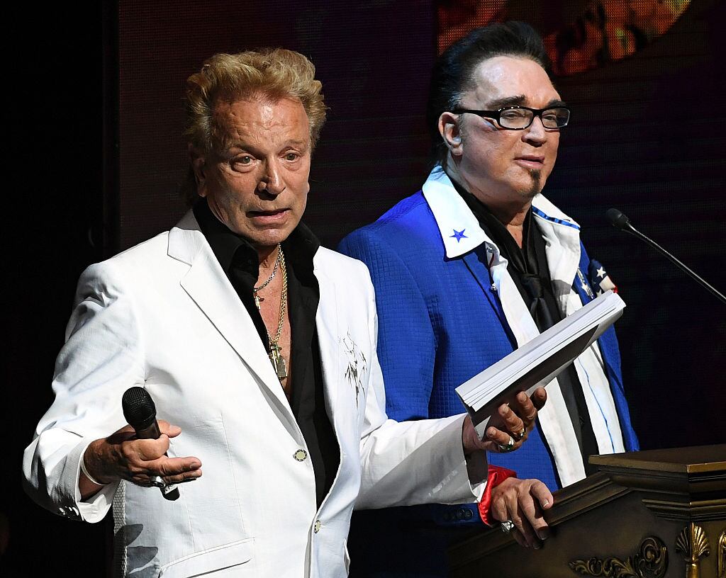 Siegfried Fischbacher y Roy Horn en un evento en 2016. Foto: Getty Images
