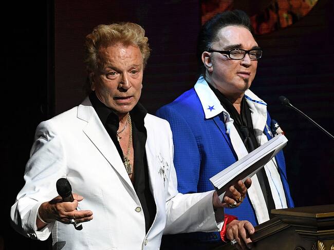 Siegfried Fischbacher y Roy Horn en un evento en 2016. Foto: Getty Images