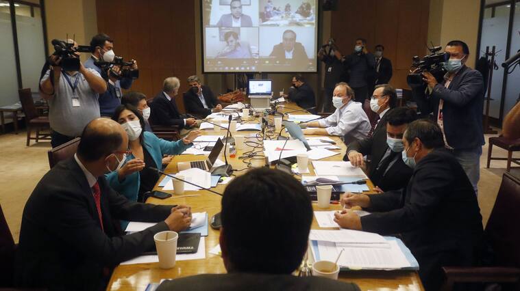 30 DE NOVIEMBRE DE 2021/VALPARAISOVista general de la sesión de la Comisión Mixta del proyecto de cuarto retiro de fondos de pensiones.
FOTO: LEONARDO RUBILAR CHANDIA/AGENCIAUNO