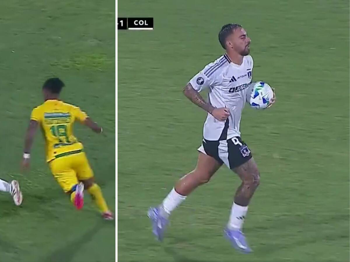 ¿Era penal? Colo Colo descuenta ante Atlético Bucaramanga con polémico gol de Javier Correa