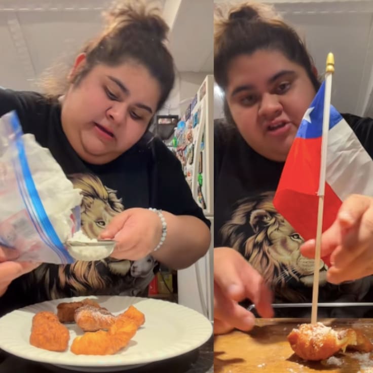 “Chile conquistó una cocina mexicana”: influencer se hace viral tras preparar calzones rotos cantando 31 Minutos