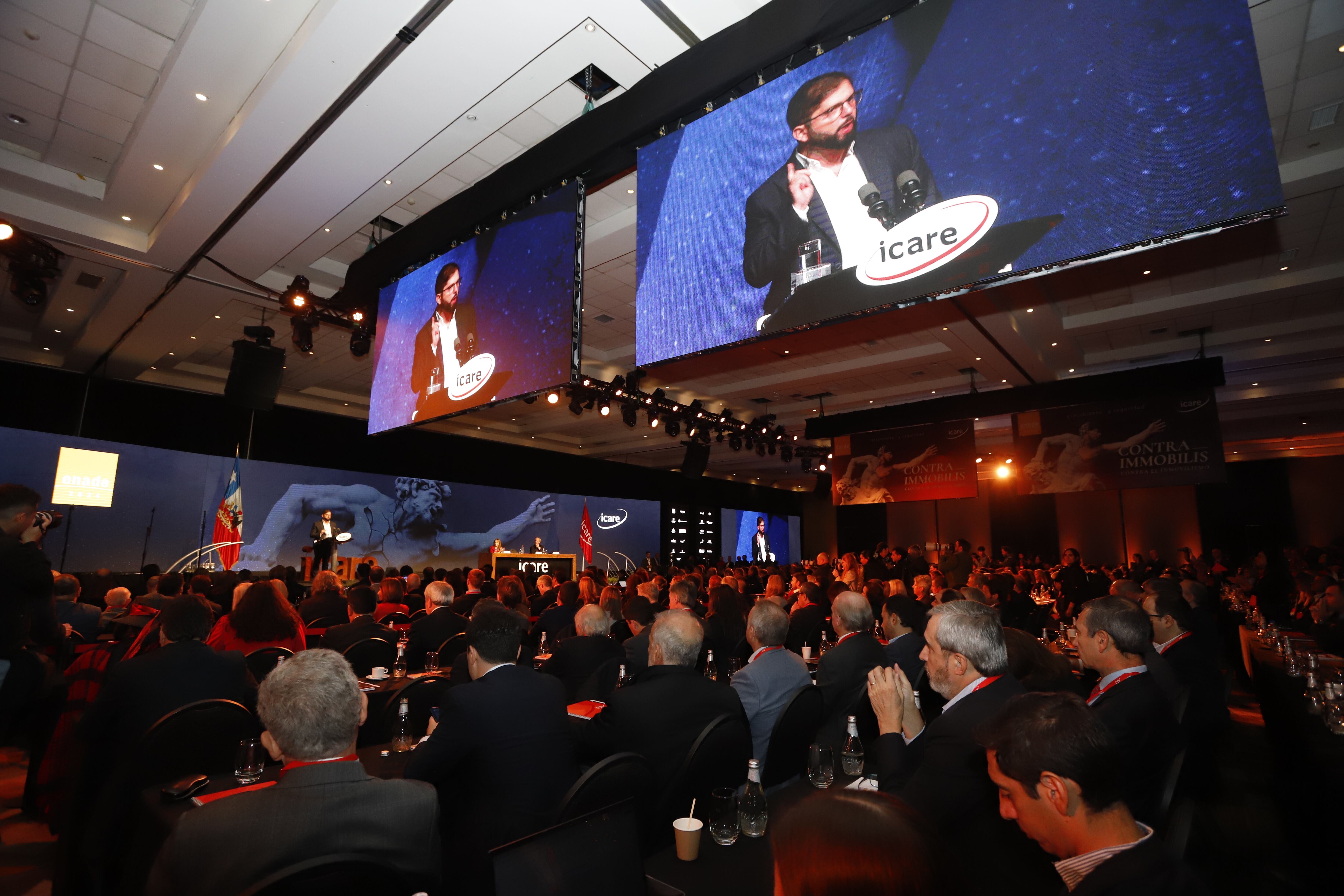 Agencia Uno | El Presidente Gabriel Boric en el Encuentro Nacional de Empresas (ENADE) 2024