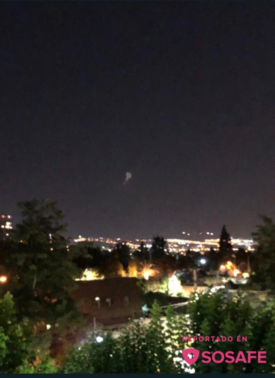 La evidencia gráfica que se maneja de la detonación. Imagen cedida desde Bomberos.