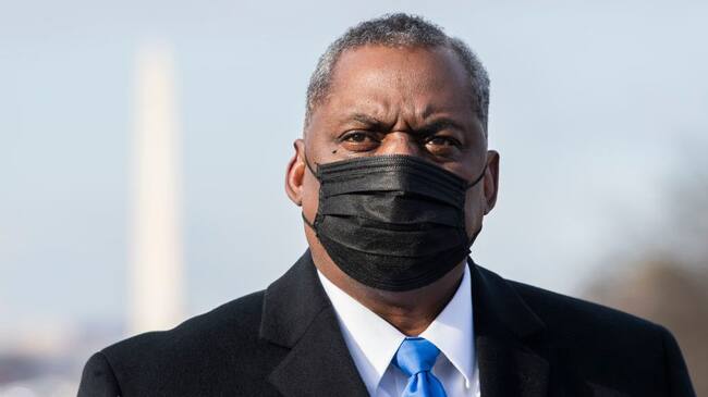UNITED STATES - JANUARY 20: Gen. Lloyd Austin, nominee to be Defense secretary, attends the inauguration before Joe Biden was sworn in as the 46th President of the United States on the West Front of the U.S. Capitol on Wednesday, January 20, 2021. (Photo By Tom Williams/CQ-Roll Call, Inc via Getty Images)