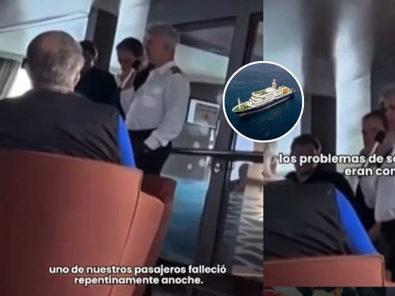 Pasajero filtra video de capitán de crucero con hantavirus: así reaccionó tras la primera muerte