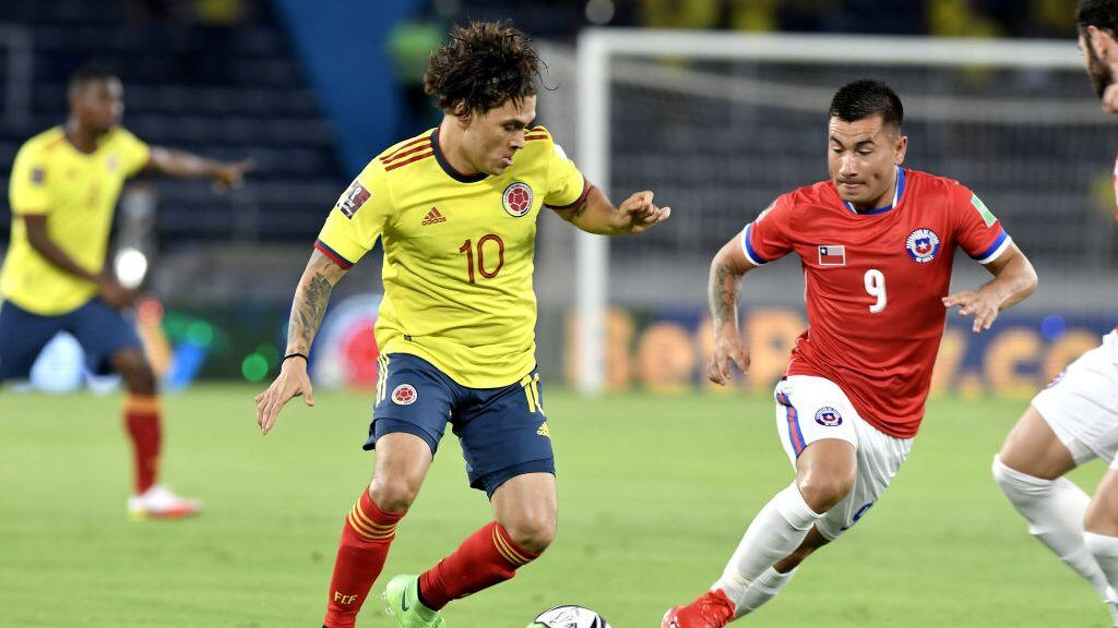 Chile visitará a Colombia en las clasificatorias y lo podrás ver a través de ADN TVQualifiers for Qatar 2022 at Estadio Metropolitano on September 09, 2021 in Barranquilla, Colombia. (Photo by Gabriel Aponte/Getty Images)