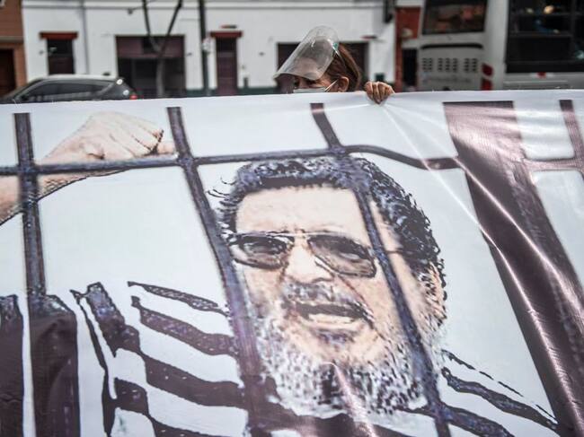 Manifestación por la muerte de Abimael Guzmán en Lima