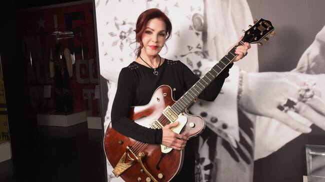 LONDON, ENGLAND - NOVEMBER 29: Priscilla Presley visits the Elvis on Tour exhibition at the O2 Arena on November 29, 2017 in London, England. The exhibition is on show until February 2018. (Photo by Dave J Hogan/Dave J Hogan/Getty Images)