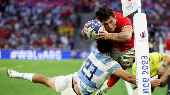 El espectacular tackle que inició la remontada de Argentina ante Gales en el Mundial de Rugby