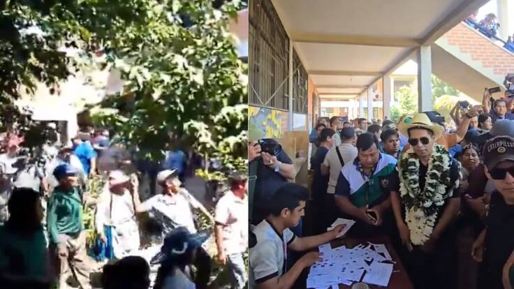 Lo agarraron a piedrazos: candidato a presidente es atacado en las elecciones de Bolivia