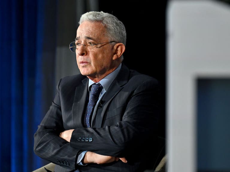 El exmandatario colombiano Álvaro Uribe en un evento