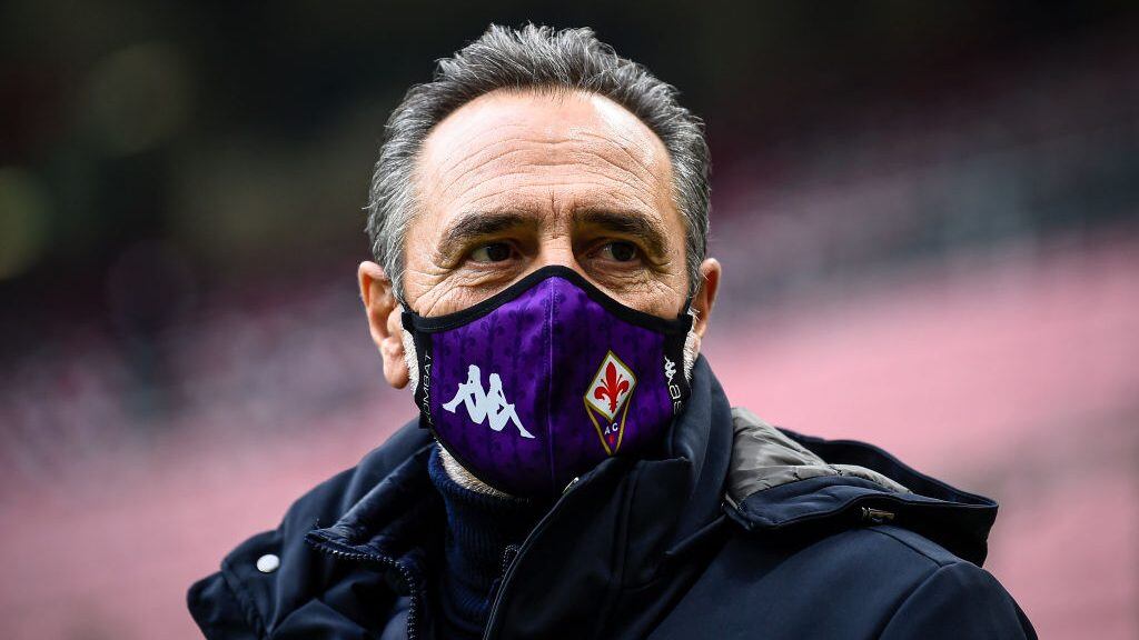 STADIO GIUSEPPE MEAZZA, MILAN, ITALY - 2020/11/29: Cesare Prandelli, head coach of ACF Fiorentina, looks on prior to the Serie A football match between AC Milan and ACF Fiorentina. AC Milan won 2-0 over ACF Fiorentina. (Photo by Nicolò Campo/LightRocket via Getty Images)