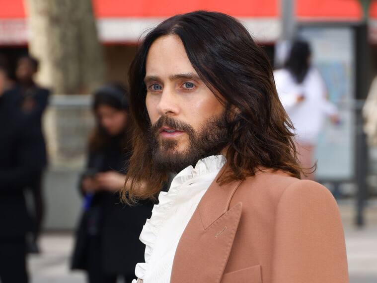 Jared Leto attends the Valentino Womenswear Fall/Winter 2025-2026 show as part of Paris Fashion Week at Institut du Monde Arabe on March 09, 2025 in Paris, France. (Photo by Marc Piasecki/WireImage)