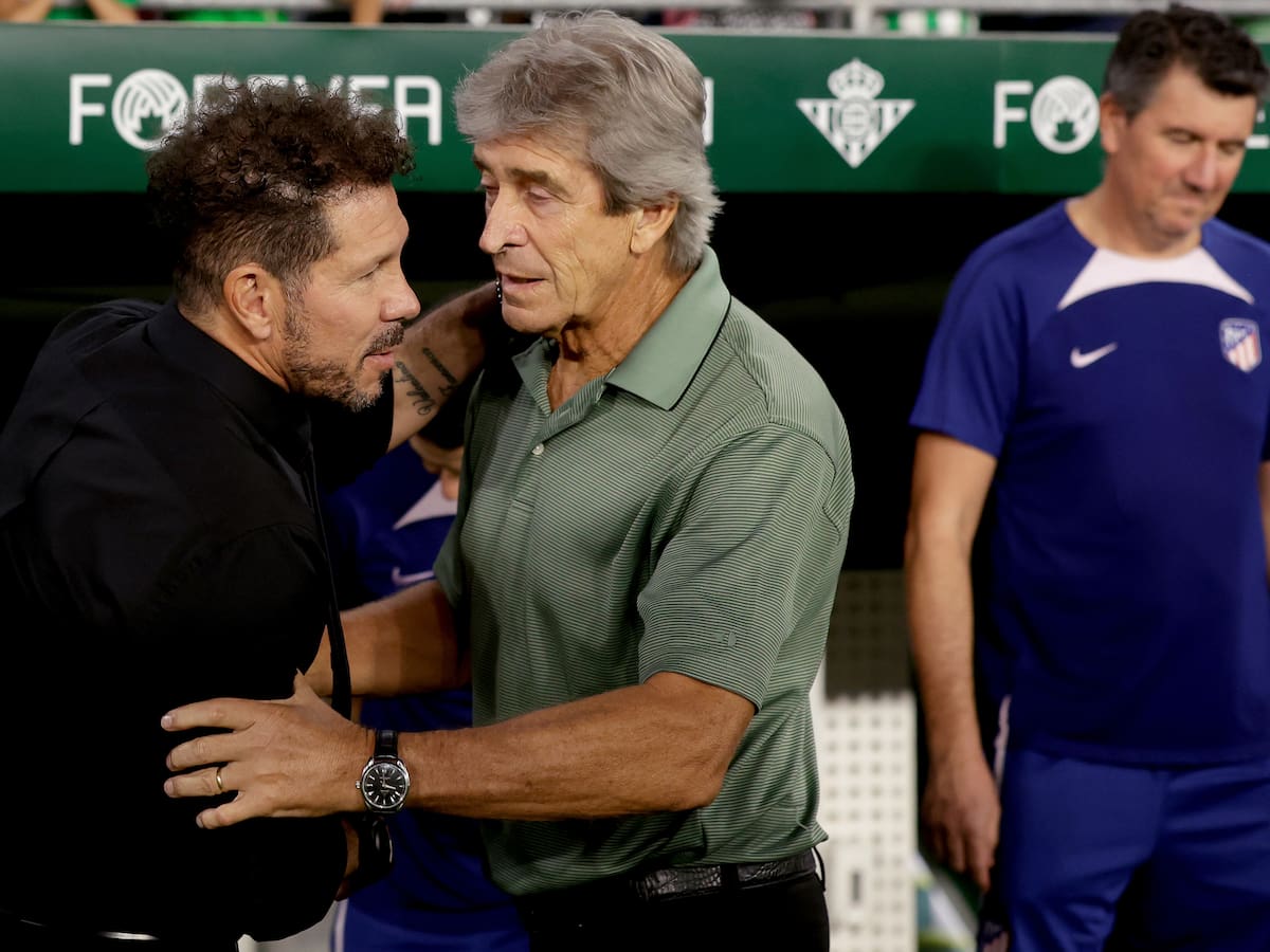 Los elogios que le dedicó “Cholo” Simeone a Manuel Pellegrini antes del duelo que tendrán en España