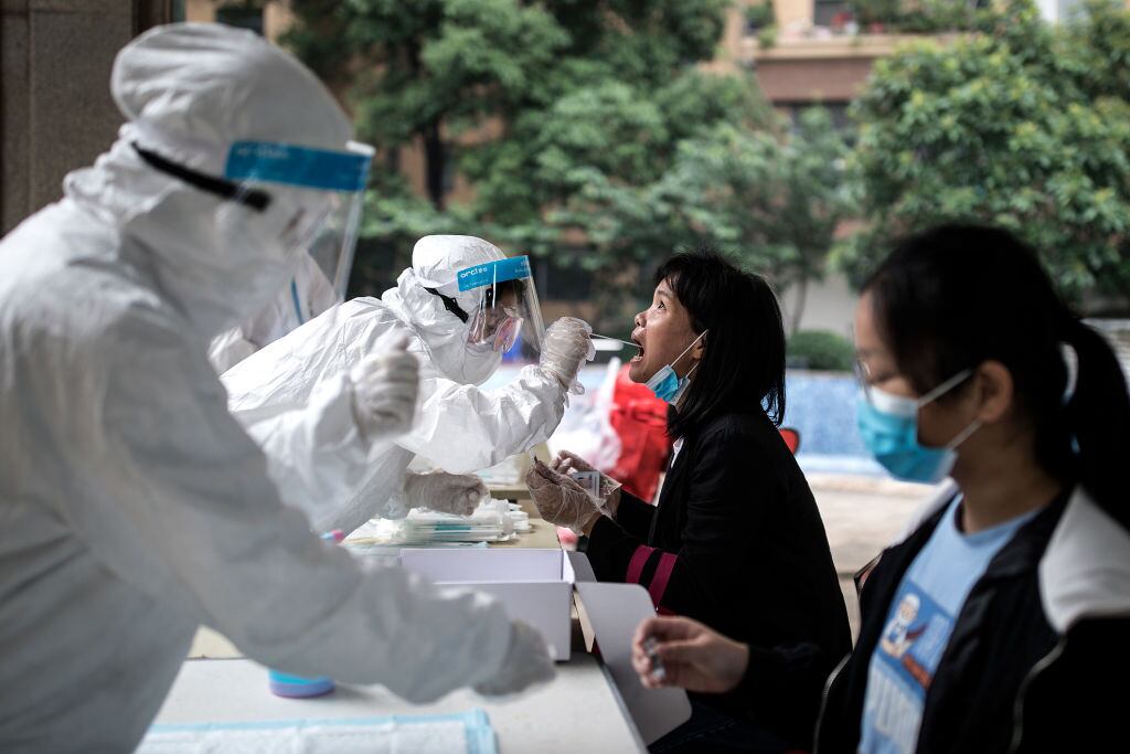 El testeo masivo que se desarrolla en Wuhan