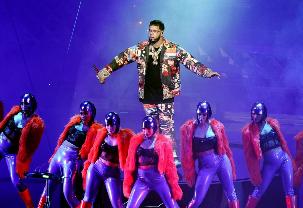 Anuel AA en los Latin Grammy. Foto: Getty Images