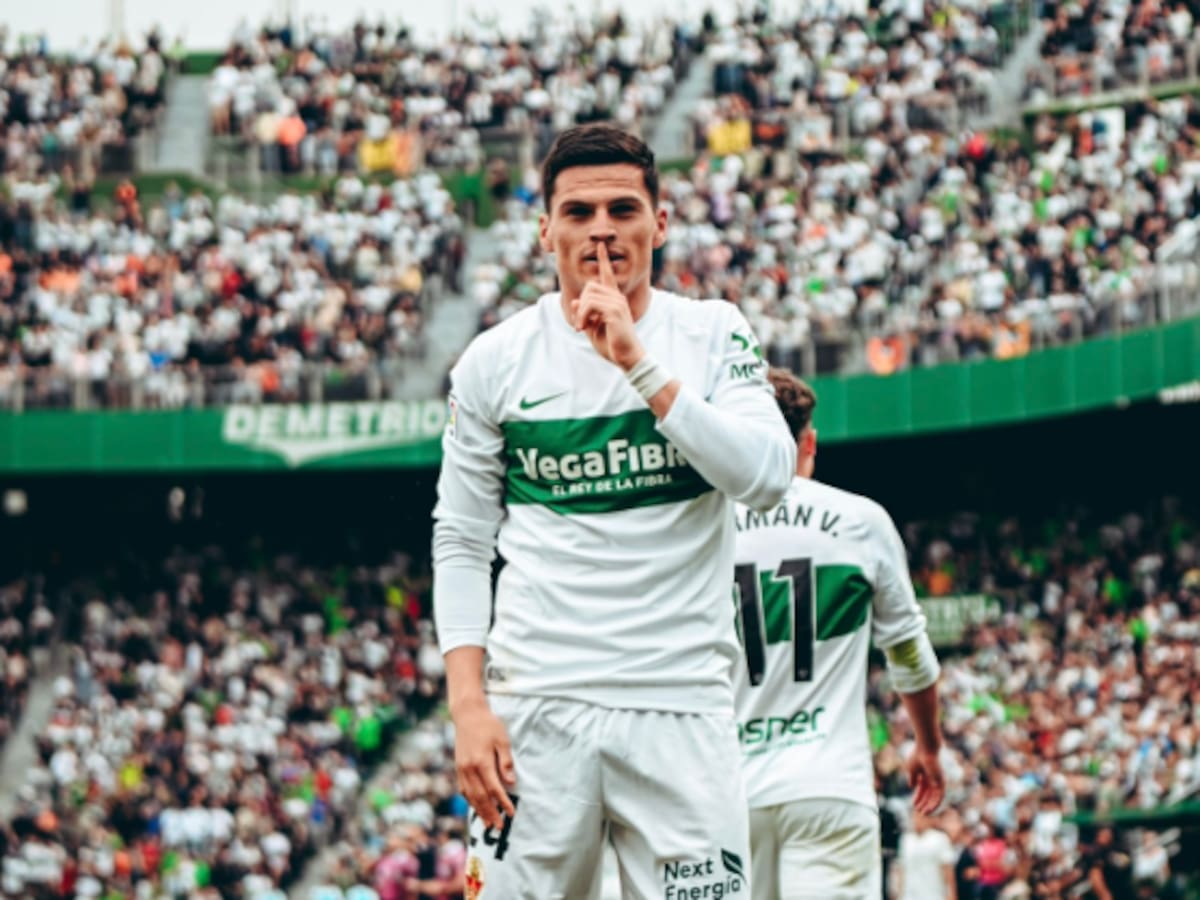 Se estrena en las redes europeas: Lucas Cepeda marcó su primer gol en el Elche con esta gran definición