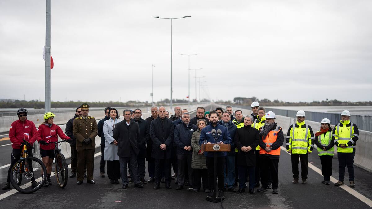 Presidente Boric inaugura el Puente Industrial en el Biobío: la conexión vial más larga de Chile