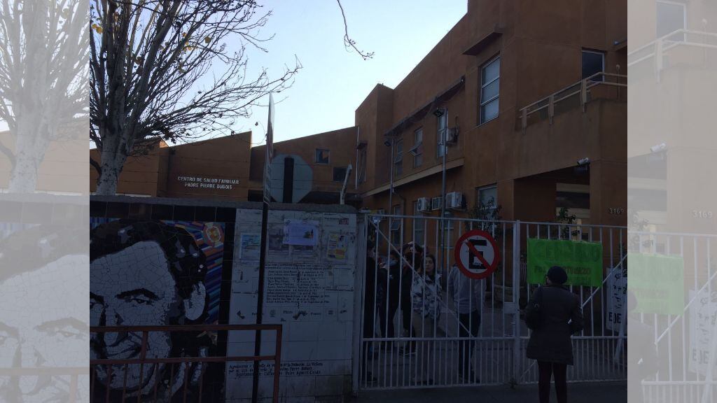 La situación en el centro asistencial la mañana de este lunes. / ADN.cl
