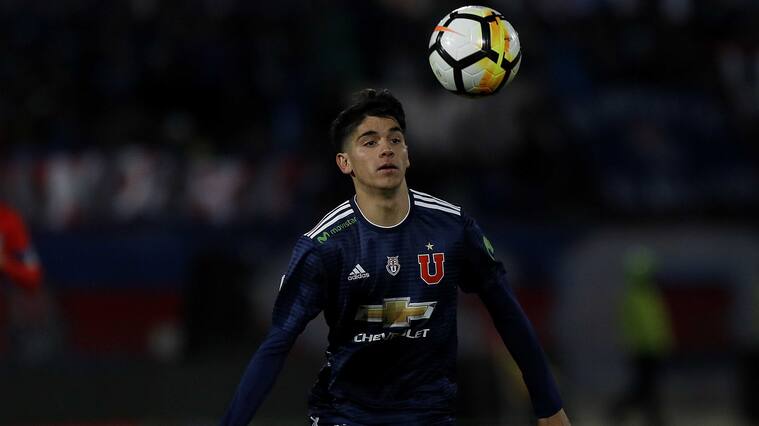 22 DE JULIO DE 2018/SANTIAGOAngelo Araos, durante el partido valido por la decimosexta fecha del Campeonato Scotiabank 2018 entre Universidad de Chile vs Huachipato, disputado en el Estadio Nacional.
FOTO: LEONARDO RUBILAR CHANDIA/AGENCIAUNO