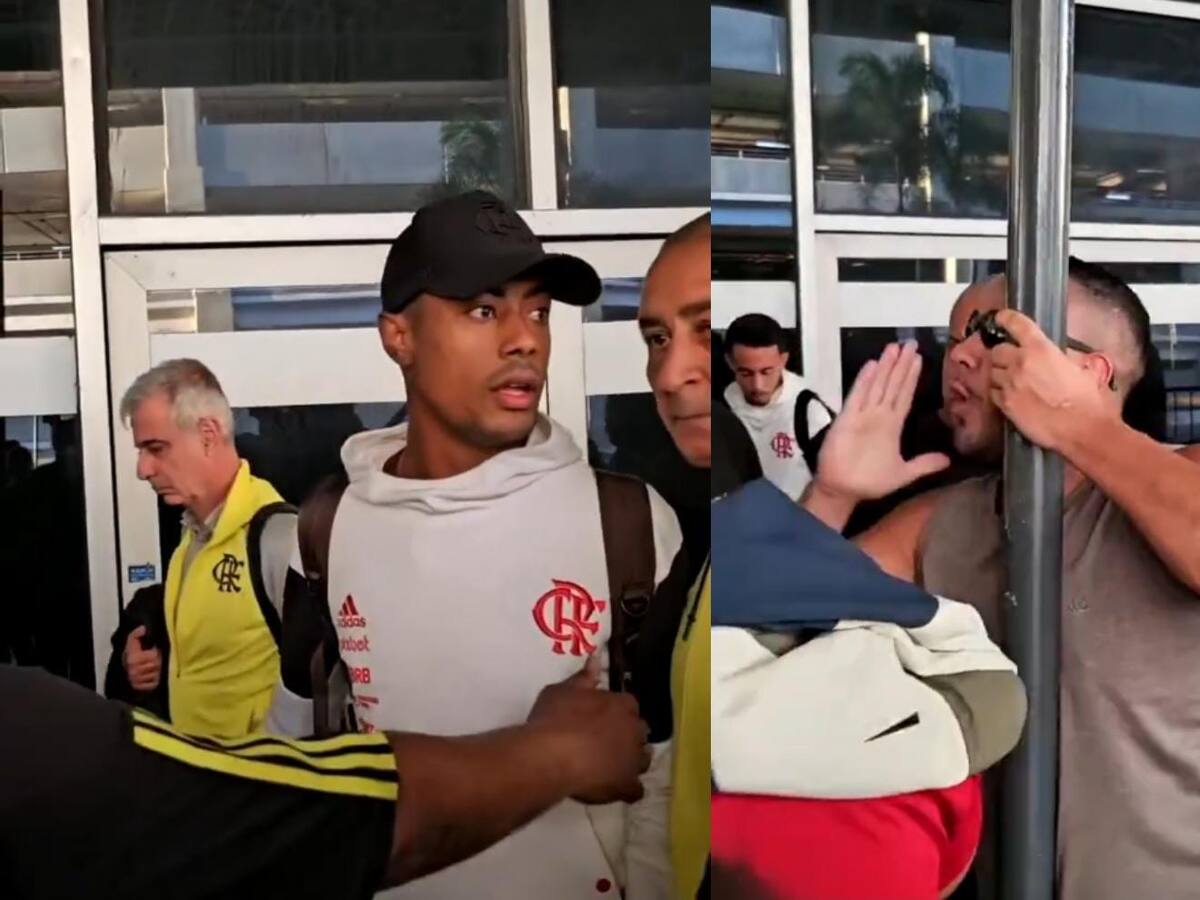 Tras perder con Palestino: hinchas de Flamengo increpan e insultan al equipo en su llegada a Brasil