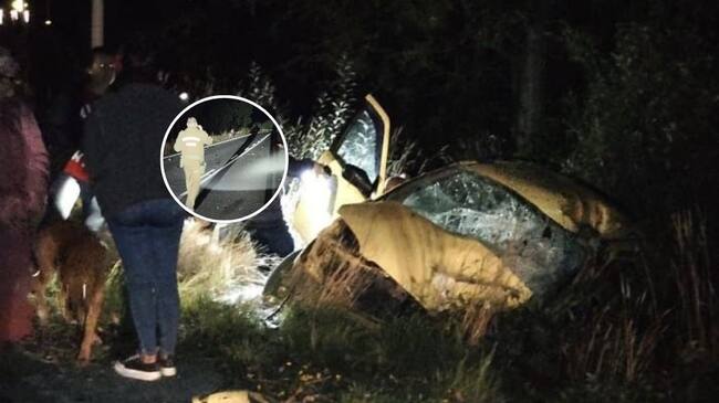 Cuatro jóvenes mueren en grave accidente en Mariquina: uno de los conductores escapó