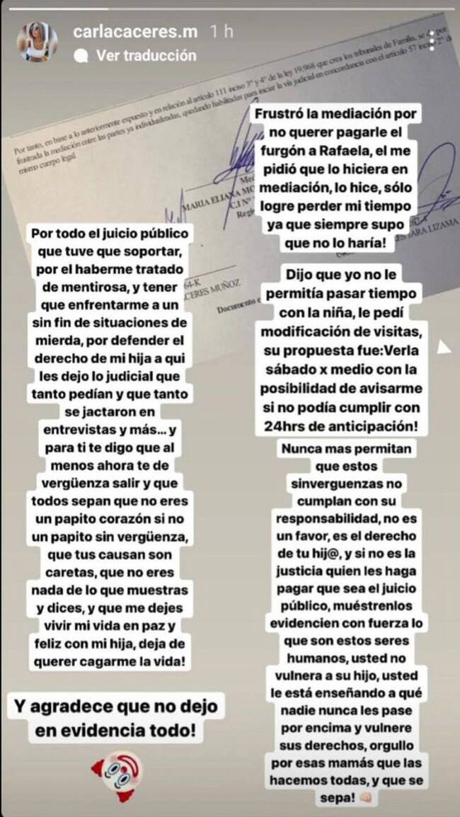 Créditos: Instagram @carlacaceres.m