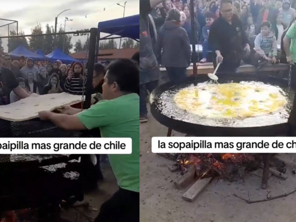 Batieron un récord: San Vicente de Tagua Tagua realiza la sopaipilla más grande de Chile