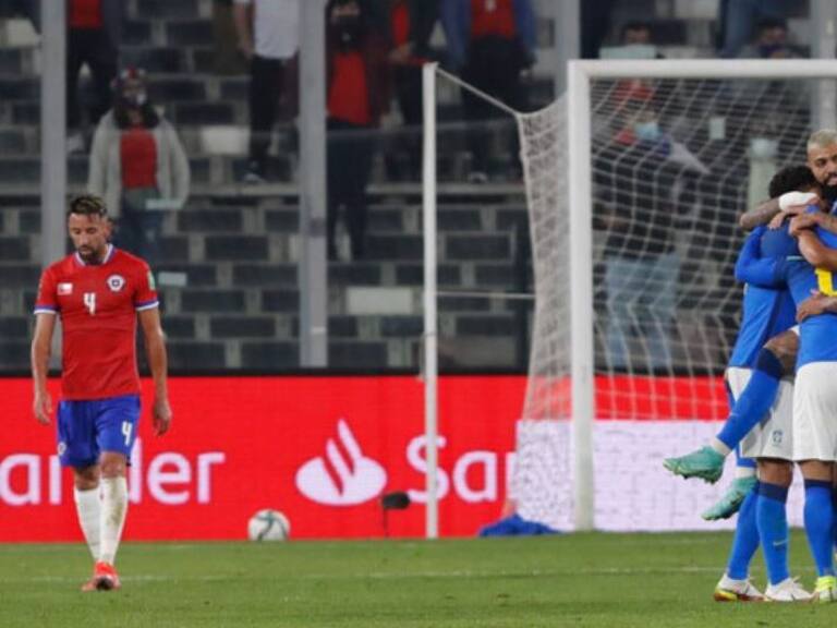 Chile cayó ante Brasil y complicó sus opciones de clasificar a Qatar 2022