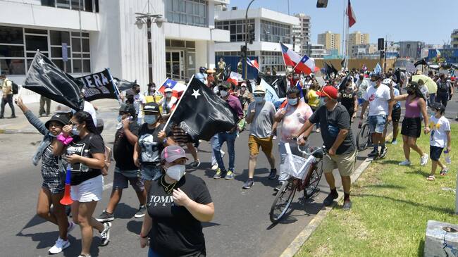 Iquique - Marcha antimigrantes