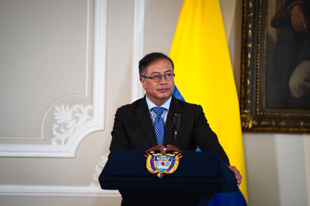 El presidente de Colombia, Gustavo Petro, en un evento oficial