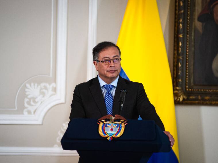 El presidente de Colombia, Gustavo Petro, en un evento oficial